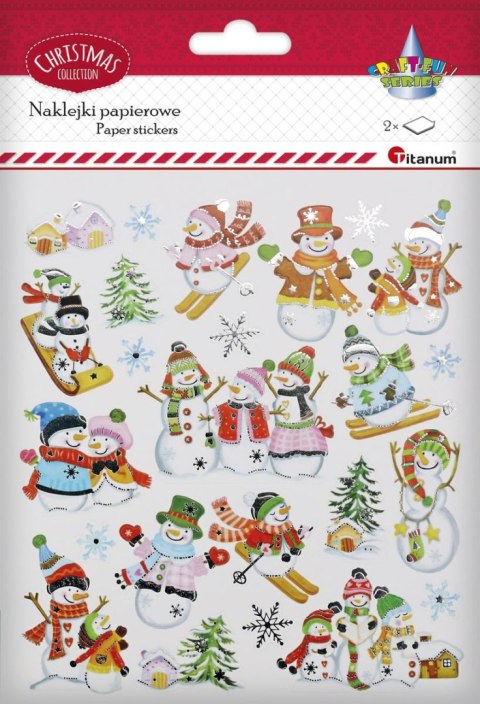 Naklejka (nalepka) Craft-Fun Series bałwanki xmass Titanum (DIY-XM(29)) Titanum