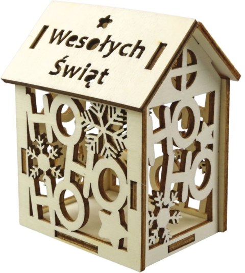 Ozdoba drewniana Craft-Fun Series do złożenia Przywieszka drewniana XMAS domek Titanum (DIY-XM(152)) Titanum