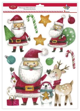 Ozdoba świąteczna Craft-Fun Series dekoracje elektrostatyczne XMAX Mikołaje Titanum (DIY-XM(592)) Titanum