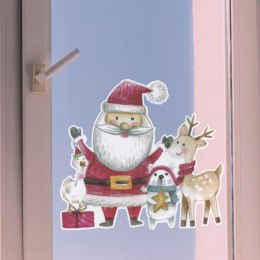 Ozdoba świąteczna Craft-Fun Series dekoracje elektrostatyczne XMAX Mikołaje Titanum (DIY-XM(592)) Titanum