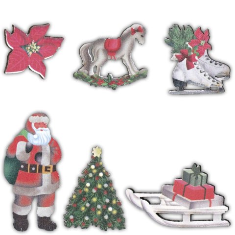 Ozdoba świąteczna Craft-Fun Series drewniane dekoracje Boże Narodzenie Titanum (DIY-XM(273)) Titanum