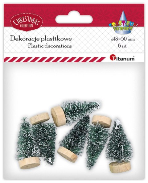 Ozdoba świąteczna Craft-Fun Series miniaturowa choinka Titanum (DIY-CH-12(7)) Titanum