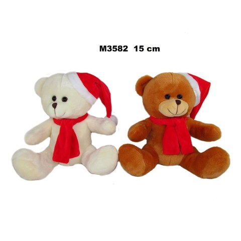 Pluszak Miś 2 kolory z czapką i szalikiem świątecznym [mm:] 150 Sun-Day (158574) Sun-Day
