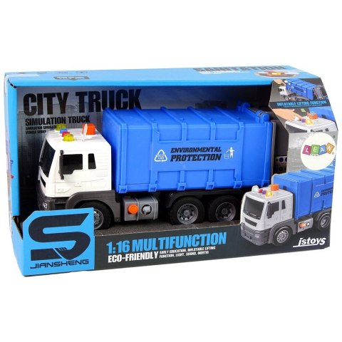 Śmieciarka Napęd Frykcyjnym Efekty Dźwiękowe Pomarańczowa 1:16 Segregowanie Lean (11082) Lean