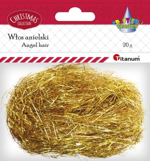 Włosy anielskie Craft-Fun Series włos anielski złoty Titanum (18042) Titanum