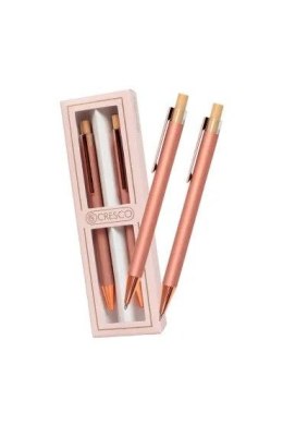 Zestaw piśmienniczy DYPLOMAT RÓŻOWE ZŁOTO Dy-04 DŁUGOPIS +OŁÓWEK Cresco (250055) Cresco