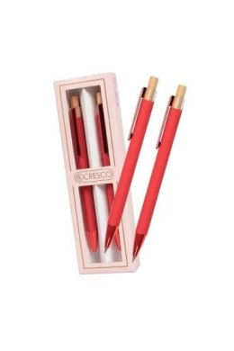Zestaw piśmienniczy DYPLOMAT czerwone Dy-05 DŁUGOPIS +OŁÓWEK Cresco (250056) Cresco