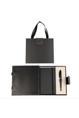 Zestaw piśmienniczy PREMIUM SYMPHONY CZARNY DŁUG.+NOTES W ETUI PREMIUM Cresco (850012-02) Cresco
