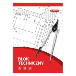 Blok techniczny 9583634 A3 biały 10k Herlitz (400198598) Herlitz