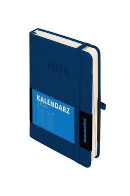 Kalendarz książkowy (terminarz) 2026 MEMOFIX DNS B6 Antra (GRANATOWT) Antra