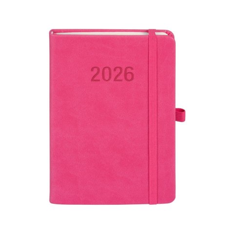 Kalendarz książkowy (terminarz) 2026 MEMOFIX DNS B6 Antra (różowy) Antra
