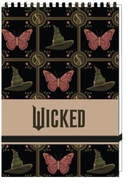 Kołozeszyt (kołonotatnik) zamykany na gunkę WICKED A6 96k. krata (nd) (3249) (nd)