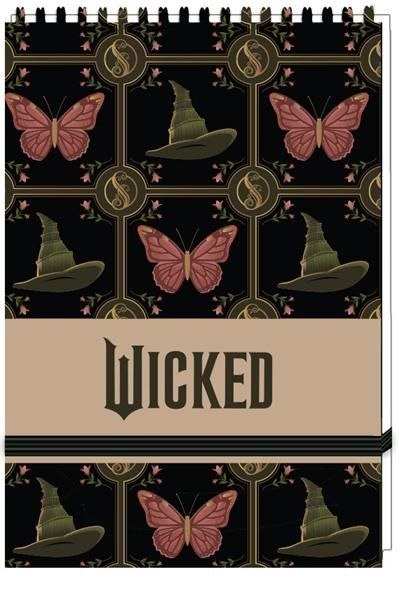 Kołozeszyt (kołonotatnik) zamykany na gunkę WICKED A6 96k. krata (nd) (3249) (nd)