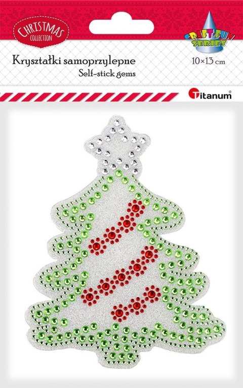 Kryształki Craft-Fun Series Choinka czerwono-zielony Titanum (25MH0513-2) Titanum