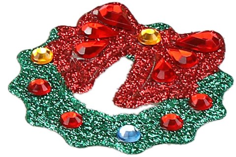 Kryształki Craft-Fun Series Wianki bożonarodzeniowe czerwono-zielony Titanum (DIY-CH-12(106)) Titanum