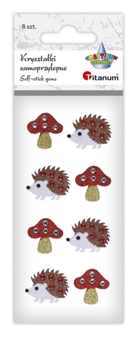 Kryształki Craft-Fun Series muchomorki, jeże mix Titanum (25MH0302) Titanum