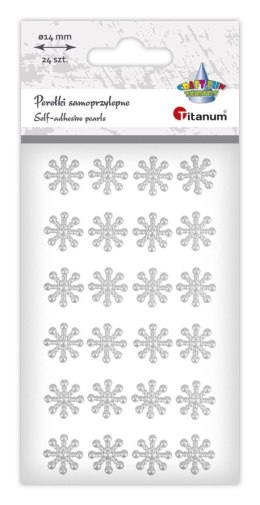 Kryształki Craft-Fun Series płatki śniegu białe Titanum (25MH0325) Titanum