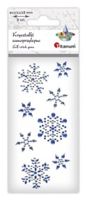 Kryształki Craft-Fun Series płatki śniegu niebieskie Titanum (25MH0326) Titanum