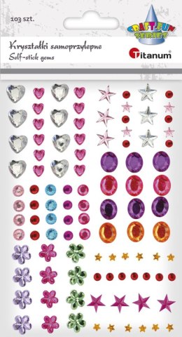 Kryształki Craft-Fun Series samoprzylepne 99 szt mix Titanum (EB109) Titanum