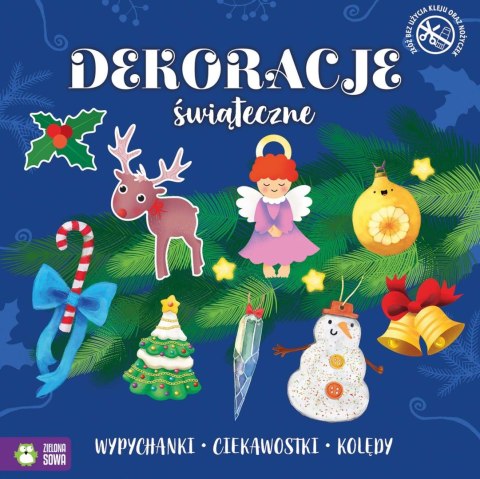 Książeczka edukacyjna Świąteczne wypychanki. Dekoracje świąteczne Zielona Sowa Zielona Sowa