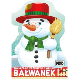 Książeczka edukacyjna gwiazdkowe kolorowanki Bałwanek Niko Niko