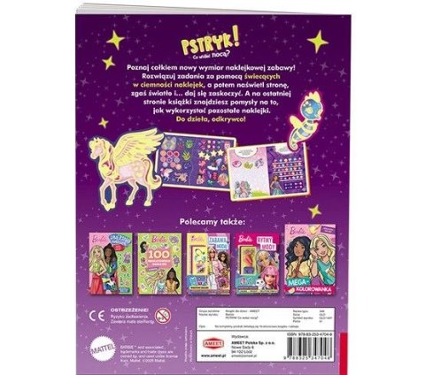 Książka dla dzieci Barbie™. Pstryk! Co widać nocą? Ameet (GLO 1401) Ameet