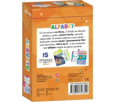 Książka dla dzieci Disney. Karty Alfabet Ameet (KWY 9101) Ameet