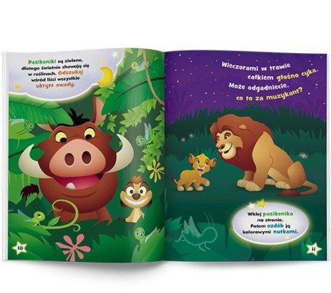 Książka dla dzieci Disney Maluch. Pstryk! Co widać nocą? Ameet (GLO - 9201) Ameet