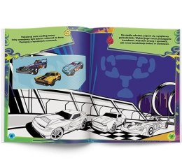 Książka dla dzieci Hot Wheels™. Pstryk! Co widać nocą?? Ameet (GLO 1601) Ameet