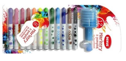 Marker specjalistyczny do dmuchania + szablony wkład mix Rexus (5113) Rexus