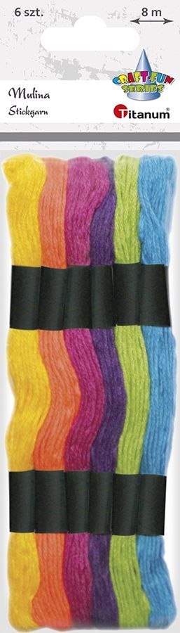 Mulina Craft-Fun Series jaskrawa 6 kol. Titanum Titanum