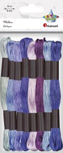Mulina Craft-Fun Series tonacja fioletowa 8 kol. Titanum (21DT0514-3) Titanum