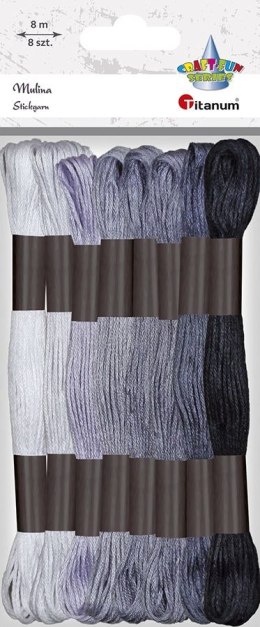 Mulina Craft-Fun Series tonacja szara 8 kol. Titanum (21DT0514-5) Titanum
