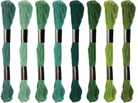 Mulina Craft-Fun Series tonacja zielona 8 kol. Titanum (21DT0514-2) Titanum