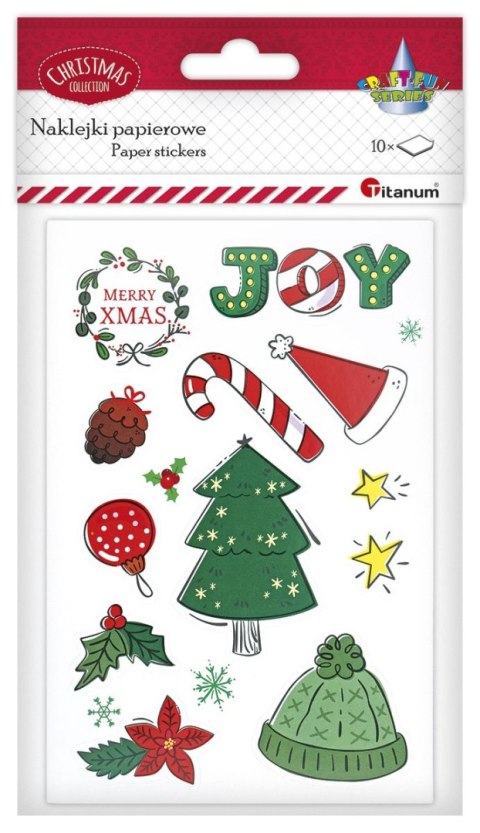 Naklejka (nalepka) Craft-Fun Series 10 plansz Boże Narodzenie Titanum (25XQ0521-2) Titanum