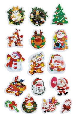 Naklejka (nalepka) Craft-Fun Series 10 plansz Boże Narodzenie Titanum (25XQ0521-3) Titanum