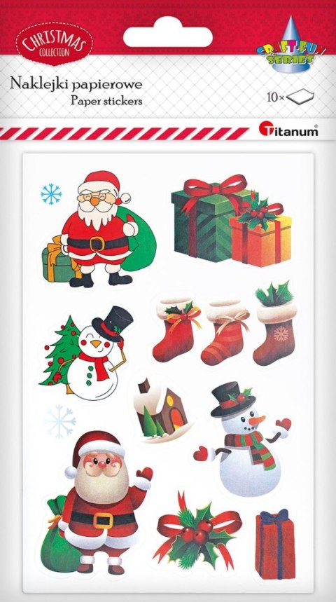 Naklejka (nalepka) Craft-Fun Series 10 plansz Boże Narodzenie Titanum (25XQ0521-4) Titanum