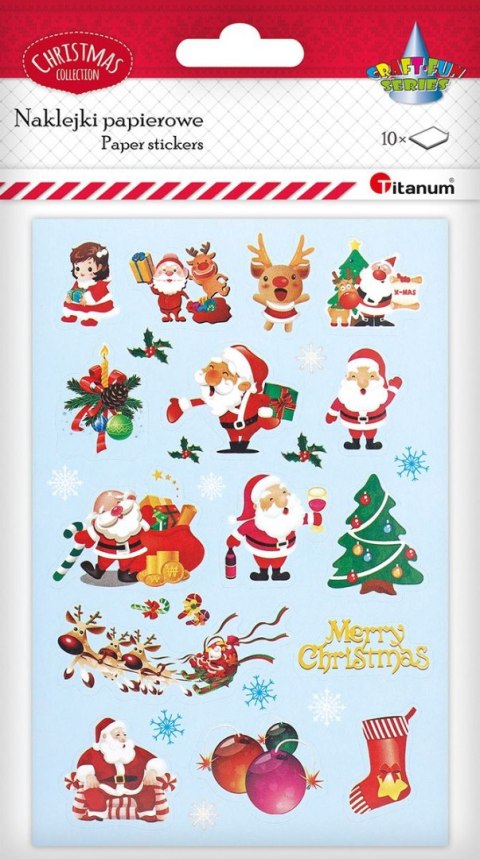 Naklejka (nalepka) Craft-Fun Series 10 plansz Boże Narodzenie Titanum (25XQ0521-6) Titanum