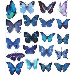 Naklejka (nalepka) Craft-Fun Series Motyle niebieskie foliowe Titanum (25MD009) Titanum