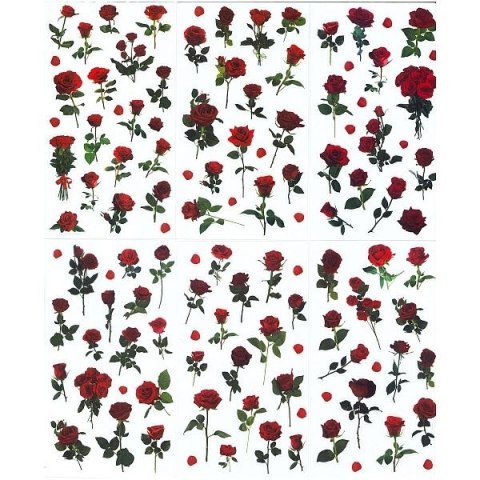 Naklejka (nalepka) Craft-Fun Series Róże foliowe Titanum (25MD002) Titanum