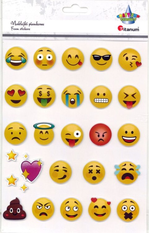 Naklejka (nalepka) Craft-Fun Series emotki Titanum (24MH1205) Titanum