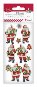 Naklejka (nalepka) Craft-Fun Series dekoracje samoprzylepne Mikołaje Titanum (19XQ18-6) Titanum