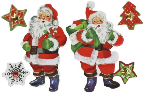Naklejka (nalepka) Craft-Fun Series dekoracje samoprzylepne Mikołaje Titanum (19XQ18-6) Titanum