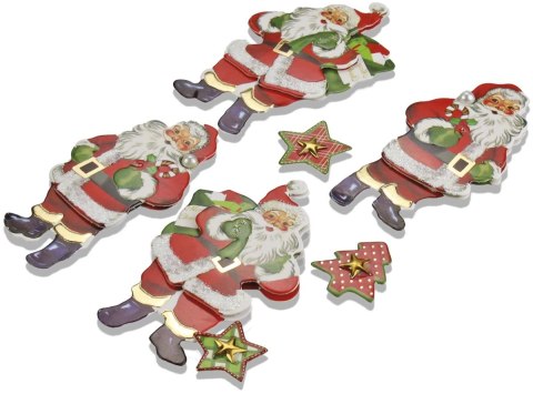 Naklejka (nalepka) Craft-Fun Series dekoracje samoprzylepne Mikołaje Titanum (19XQ18-6) Titanum