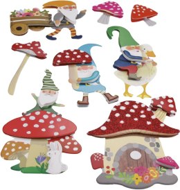 Naklejka (nalepka) Craft-Fun Series dekoracje samoprzylepne - krasnale, muchomorki Titanum (23XQ1207-15) Titanum