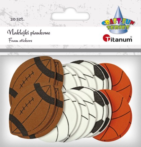 Naklejka (nalepka) Craft-Fun Series piankowe piłki Titanum (21TX-092813) Titanum