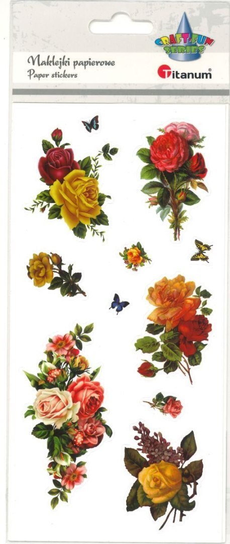 Naklejka (nalepka) Craft-Fun Series róże Titanum (25BJ033162) Titanum