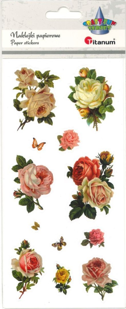 Naklejka (nalepka) Craft-Fun Series róże Titanum (25BJ033163) Titanum