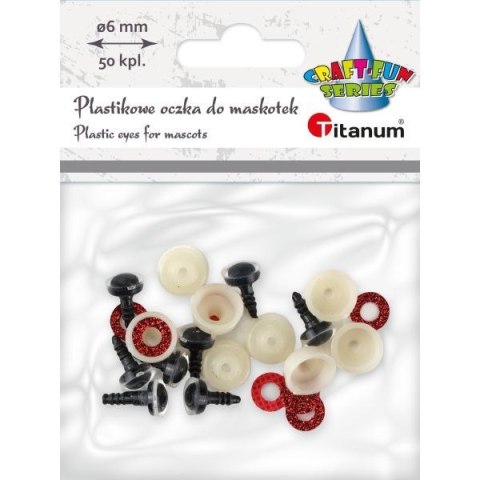 Oczka Craft-Fun Series do maskotek Titanum (25BR008) Titanum