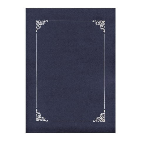 Okładka na dyplom granatowa ze złotą ramką Mintra (220415) Mintra